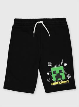 Minecraft Black Loopback Shorts