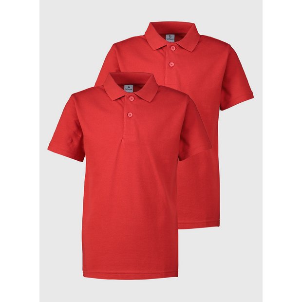 Skechers polo shirt kids outlet red