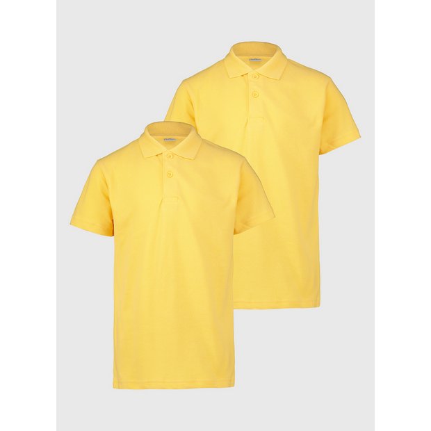 Yellow school store polo shirts