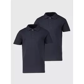 Navy Unisex Polo Shirts 2 Pack