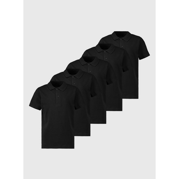 Black polo 2024 t shirts pack