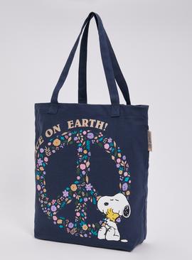 Snoopy Peace On Earth Canvas Bag - One Size