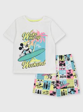 Disney Mickey Surfing Shortie Pyjamas