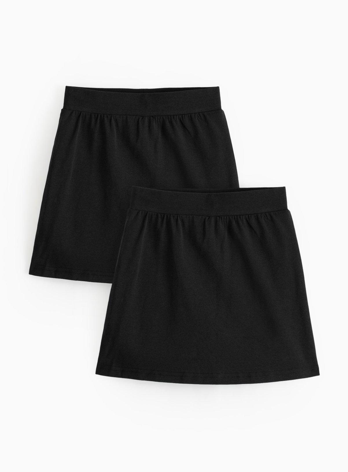 2 Pack Black Jersey Skorts 16 years