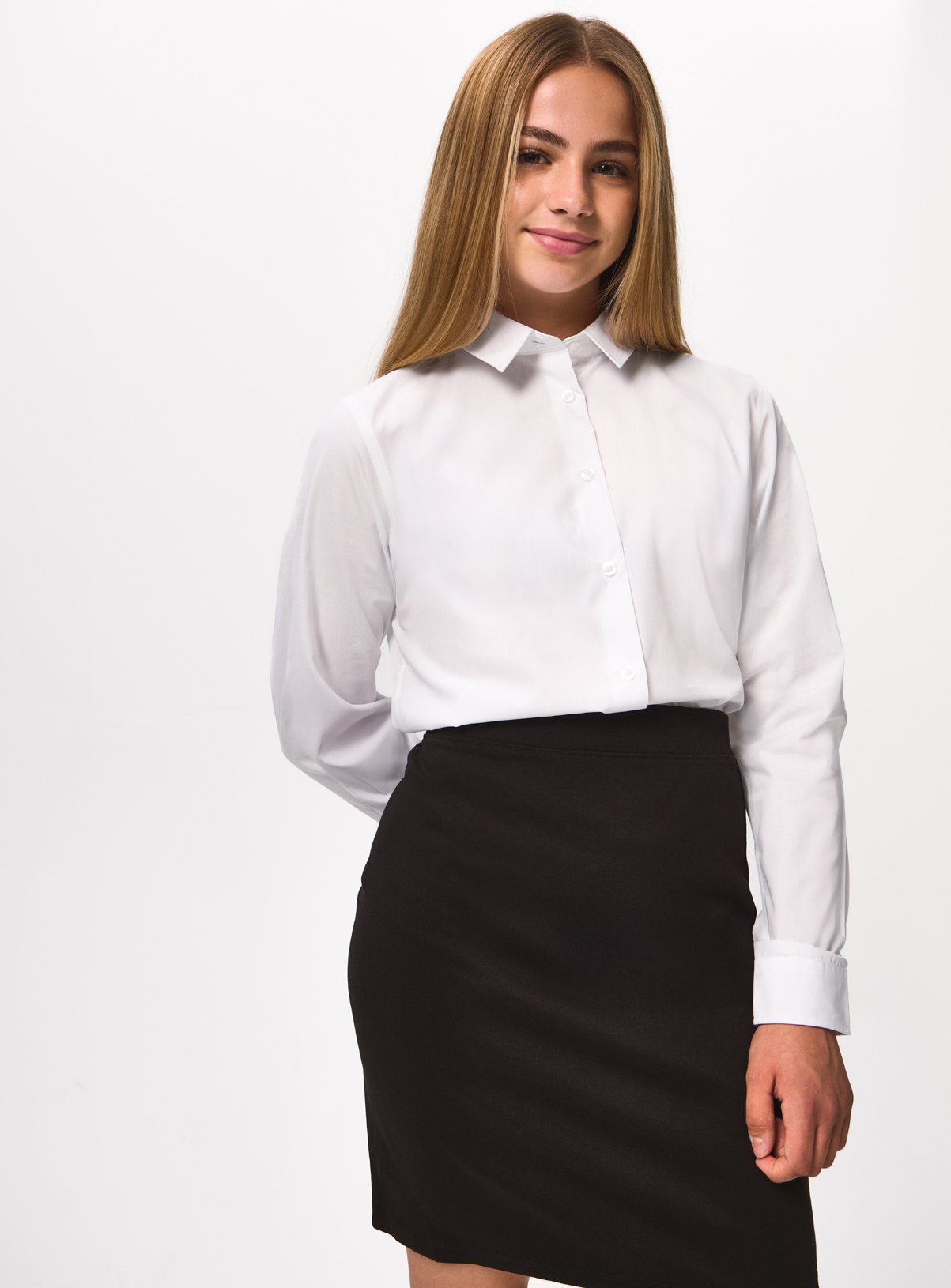 2 Pack Black Jersey Tube Skirts 14 years