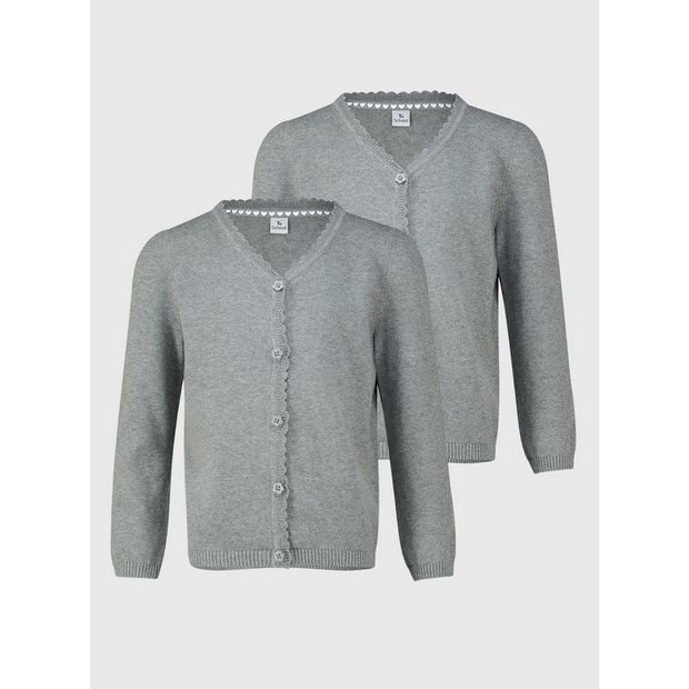 Grey school cardigan hotsell