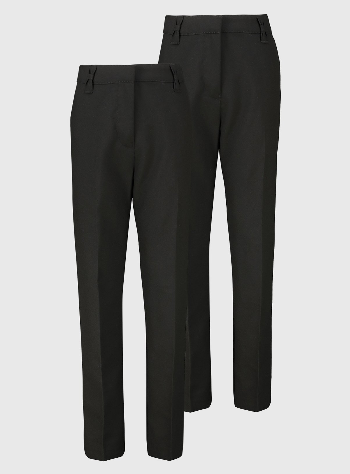 Black Woven Reinforced Knee Trousers 2 Pack 