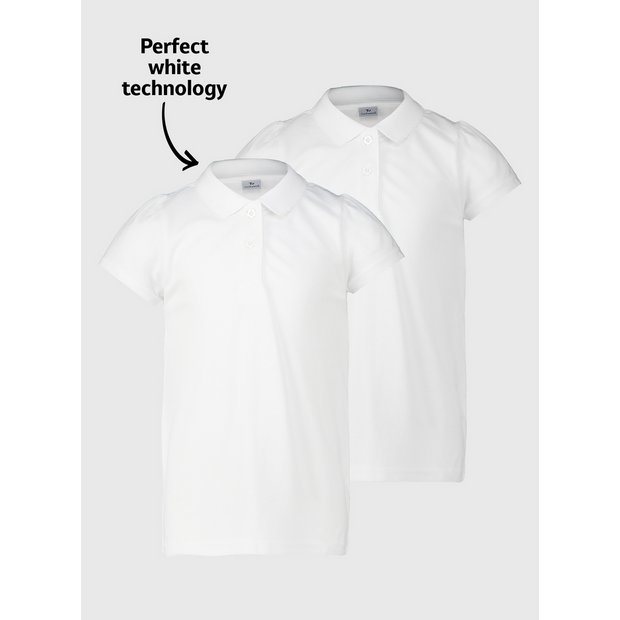 Best white school polo shirts best sale