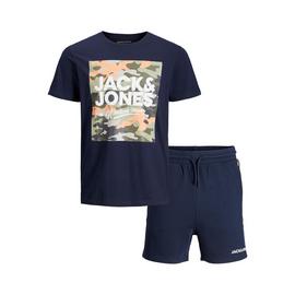JACK & JONES Junior Navy Camo Set