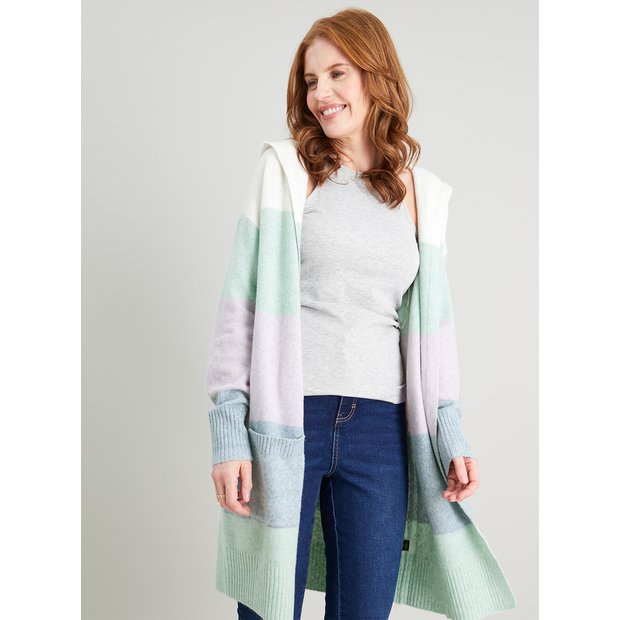 Pastel striped clearance cardigan