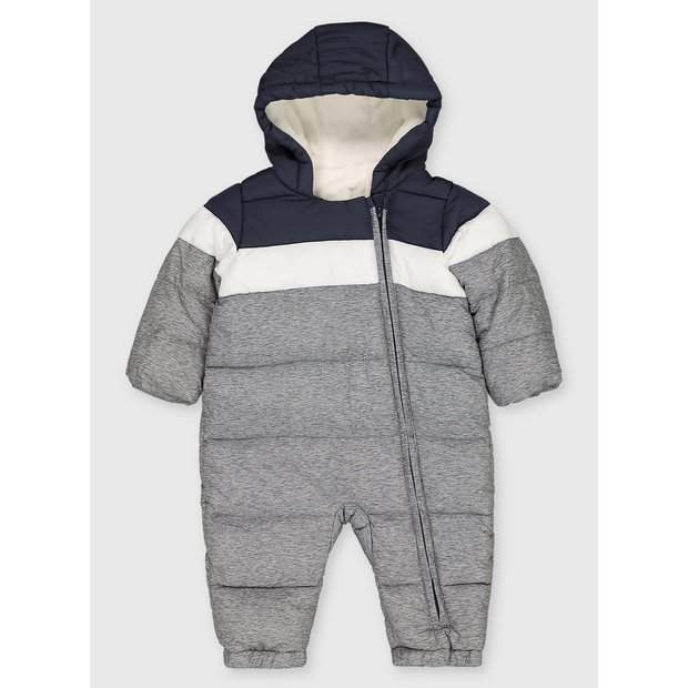 Baby boy footless store snowsuit