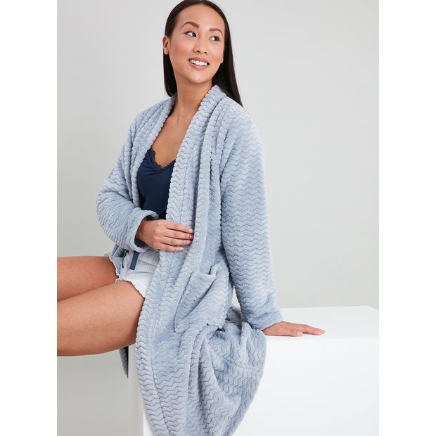 Buy Blue Chevron Dressing Gown L Dressing gowns Argos