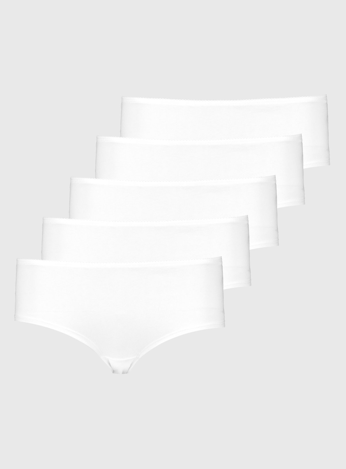 White Knicker Shorts 5 Pack