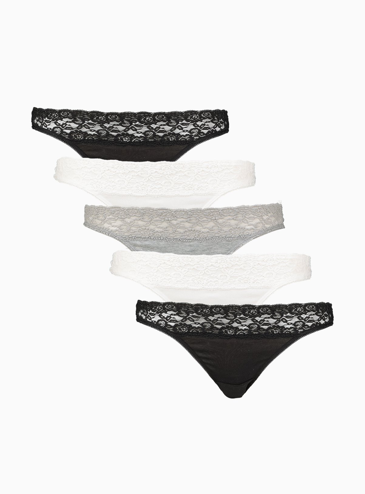 Mono Comfort Lace Thong 5 Pack 