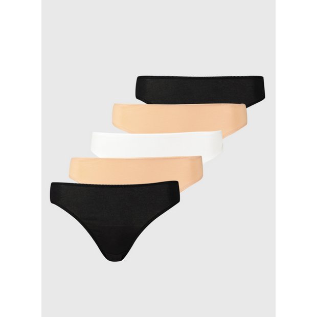 Buy Latte Nude No VPL High Leg Knickers 3 Pack - 24, Knickers