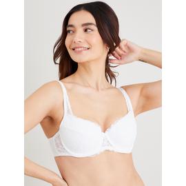 Buy White Recycled Lace Full Cup Comfort Bra 32F | Bras | Argos