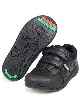 ToeZone® Black Dinosaur Shoe