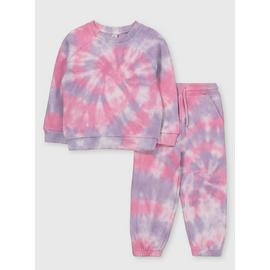 Pink Tie Dye Sweatshirt & Joggers