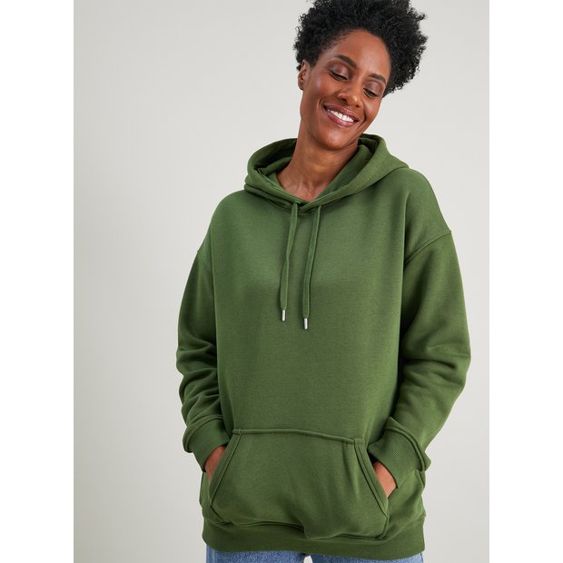 Olive green clearance hoodie women's