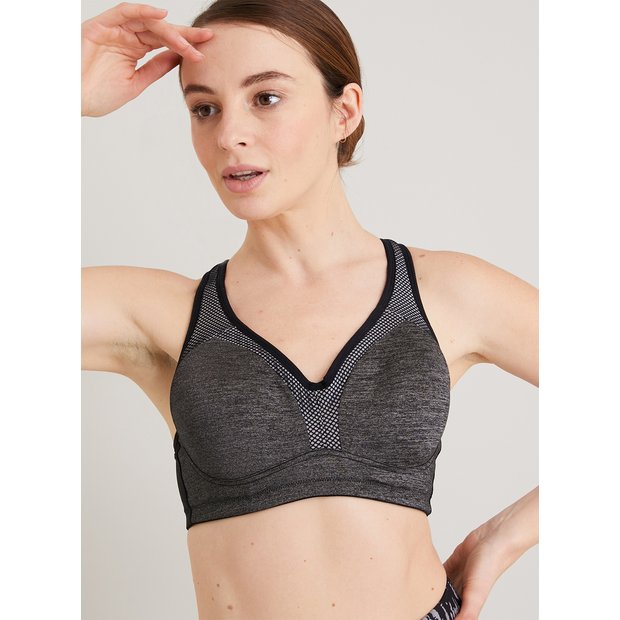 Tu, Sports bra, Black grey and light grey., Size 32A