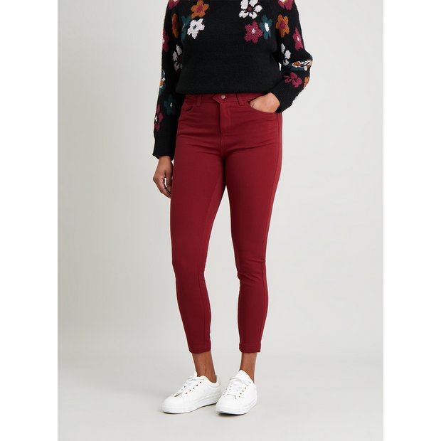 Buy Berry Skinny Treggings 12R, Trousers