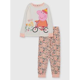 Peppa Pig Cream & Pink Pyjamas