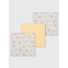 Disney Winnie The Pooh Muslin Squares 3 Pack - One Size