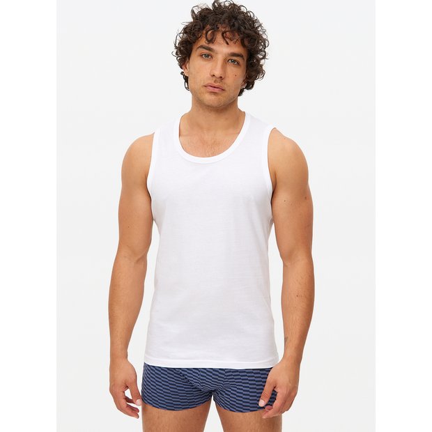 Sleeveless on sale vest white