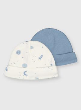 Space Premature Baby Hat 2 Pack 