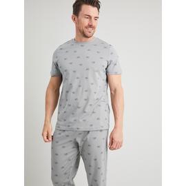 Navy Bike Print Cotton Pyjamas