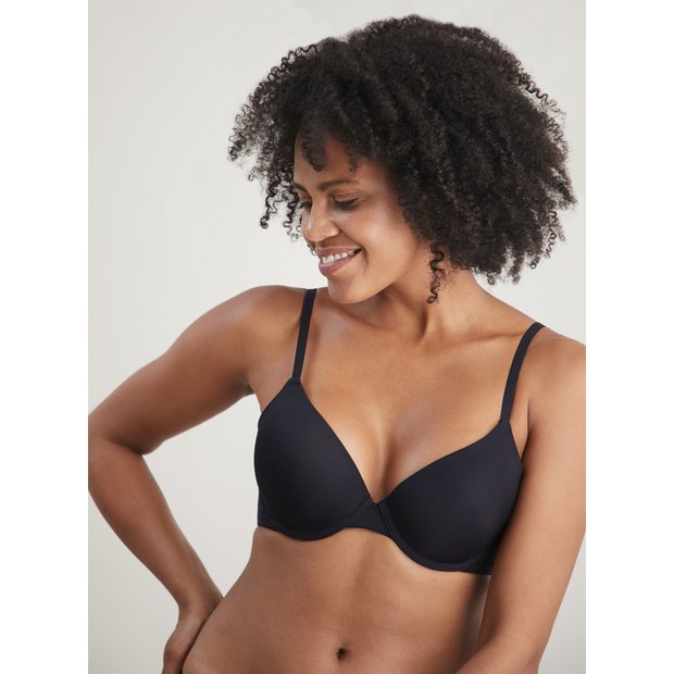 Fruit Of The Loom Beyond Soft Smooth Underwire Black Bra 36 DD 97431