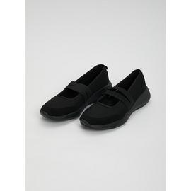 Sole Comfort Black Ballerina Shoe 