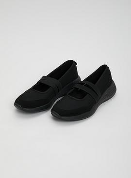 Sole Comfort Black Ballerina Shoe