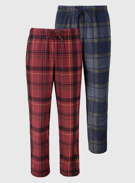 INSIGNIA Mens Jersefy Soft Plain Pyjamas Lounge Pants Bottoms Jersefy Soft 2 Pack 