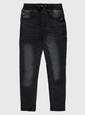 Charcoal Grey Loopback Jeans 