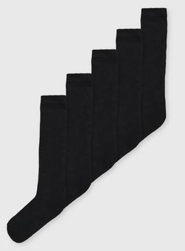 Black Over The Knee School Socks