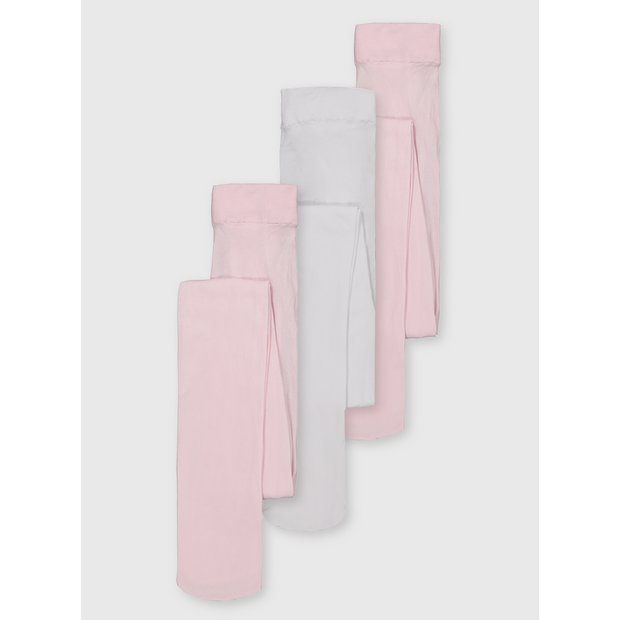 Buy Pink & Cream Opaque Tights 3 Pack - 7-8 years, Underwear, socks and  tights