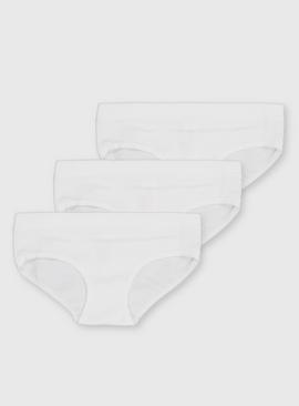 White Ribbed Briefs 3 Pack 