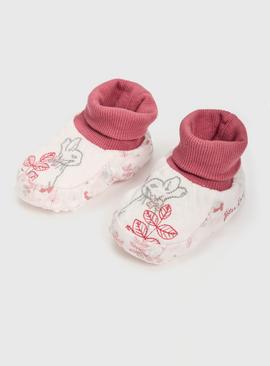 BEBARFER Newborn Baby Boys Girls Booties Stay On Slippers Socks Non-Skid Toddler Infant First Walker Crib Shoes 