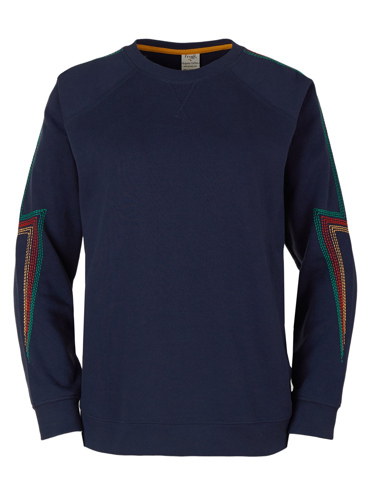 FRUGI GOTS Navy Lightning Bolt Juno Sweatshirt