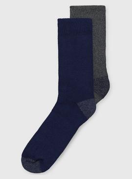 Navy & Grey Blister Resist Socks 2 Pack 