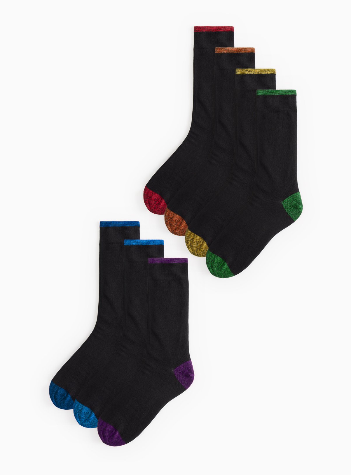 Black Colour Accent Stay Fresh Ankle Socks 