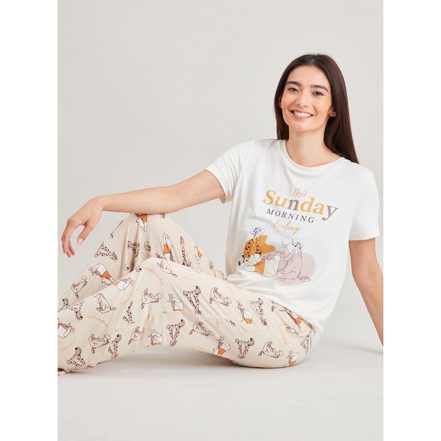 Buy Disney Winnie The Pooh Oatmeal Pyjamas 10 Pyjamas Tu