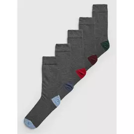Grey Stay Fresh Socks 5 Pack
