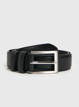 Black Formal Leather Belt 