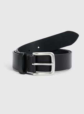 Black Leather Belt - XXXL