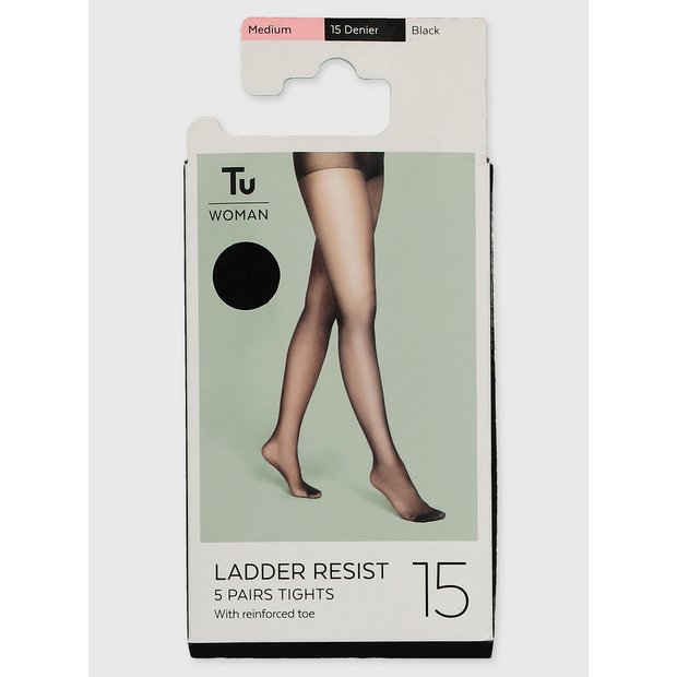 5 Pack 15 Denier Tights