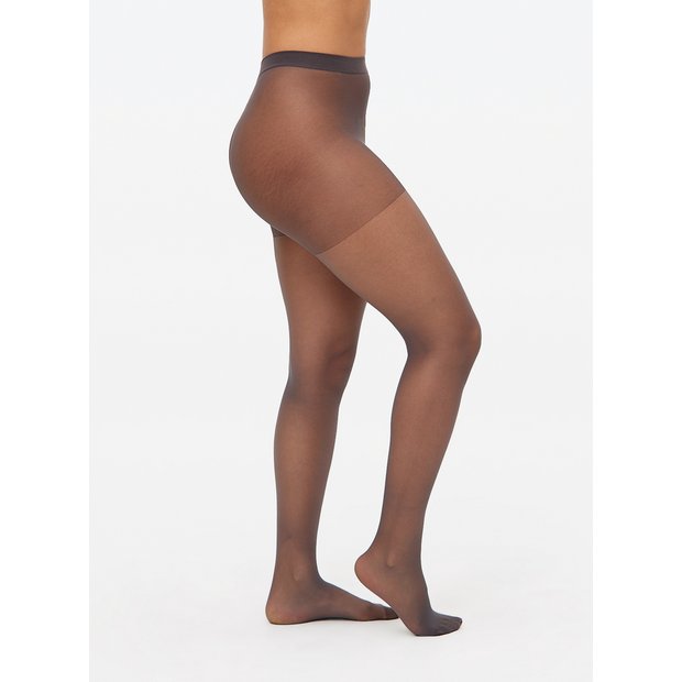 Buy Nearly Black Medium Support 20 Denier Tights 2 Pack L