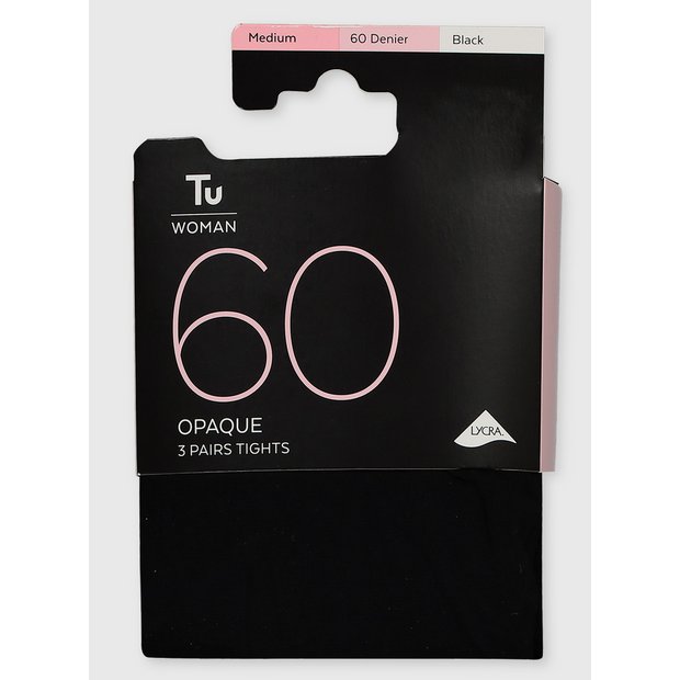 Black 60 Denier Opaque Tights