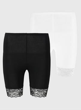 Black & White Anti-Rub Shorts 2 Pack